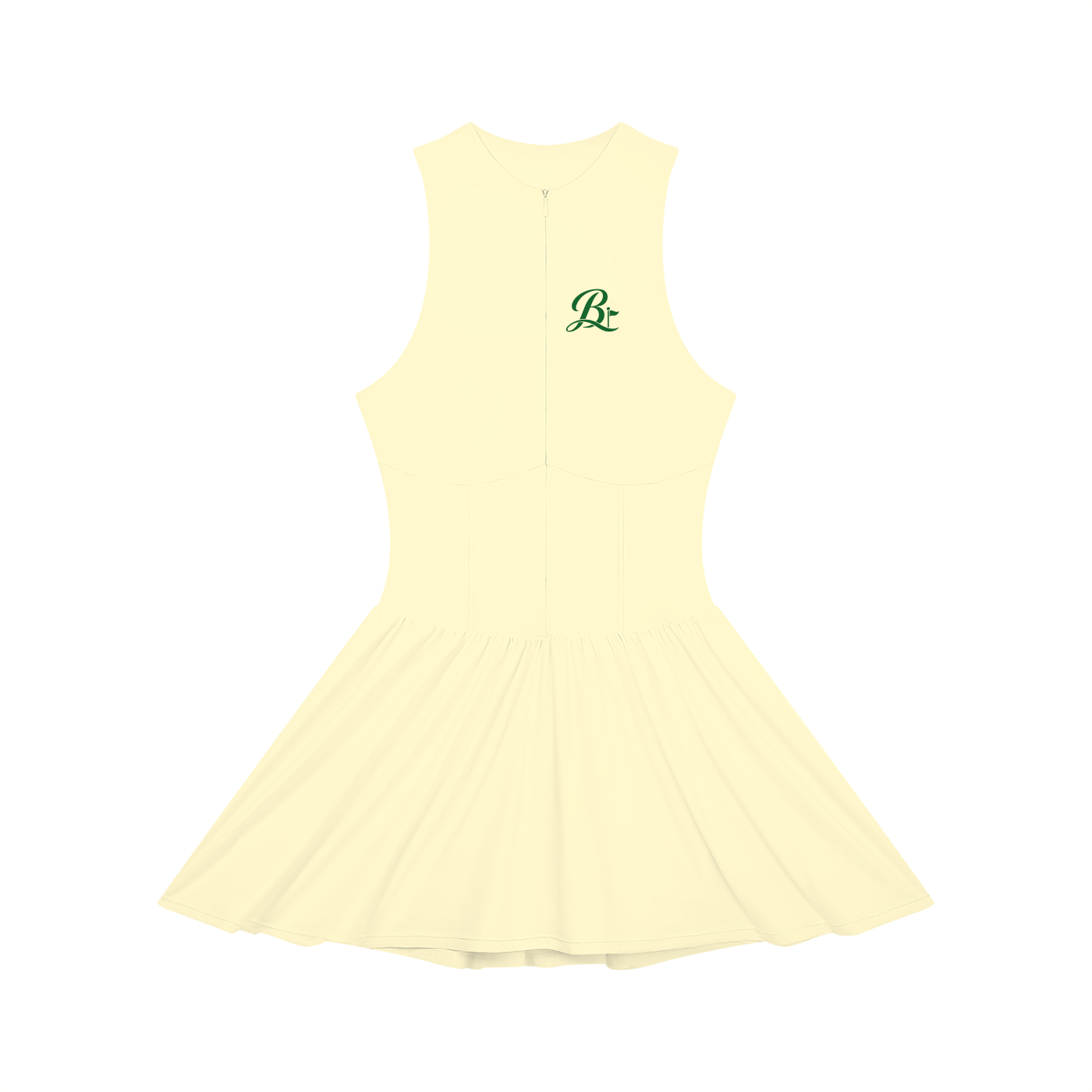 Women’s Ruched Sleeveless Full-Zip Dress